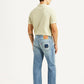 Men's 555 Light Blue Relaxed Straight Fit Mid Rise Jeans - Back View