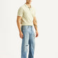 Men's 555 Light Blue Relaxed Straight Fit Mid Rise Jeans - Side View
