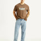Men's 555 Light Blue Relaxed Straight Fit Mid Rise Jeans - Styleshot View