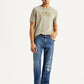 Men's 555 Blue Relaxed Straight Fit Mid Rise Selvedge Jeans - Styleshot View