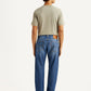 Men's 555 Blue Relaxed Straight Fit Mid Rise Selvedge Jeans - Back View