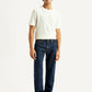 Men's 555 Navy Relaxed Straight Fit Mid Rise Jeans - Front View