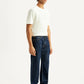 Men's 555 Navy Relaxed Straight Fit Mid Rise Jeans - Side View