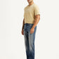 Men's Tinted 555 Blue Relaxed Straight Fit Mid Rise Jeans - Side View