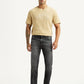 Men's 555 Charcoal Grey Relaxed Straight Fit Mid Rise Jeans - Front View