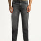 Men's 555 Charcoal Grey Relaxed Straight Fit Mid Rise Jeans - Front View