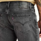 Men's 555 Charcoal Grey Relaxed Straight Fit Mid Rise Jeans - Detail View