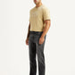 Men's 555 Charcoal Grey Relaxed Straight Fit Mid Rise Jeans - Side View