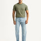 Men's 555 Light Blue Relaxed Straight Fit Mid Rise Jeans - Front View
