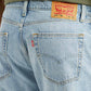 Men's 555 Light Blue Relaxed Straight Fit Mid Rise Jeans - Detail View
