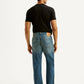 Men's 555 Blue Relaxed Straight Fit Mid Rise Tinted Jeans - Back View