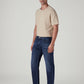 Men's 555 Dark Indigo Relaxed Straight Fit Mid Rise Jeans - Side View