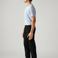 Men's 555 Black Relaxed Straight Fit Mid Rise Jeans - Side View
