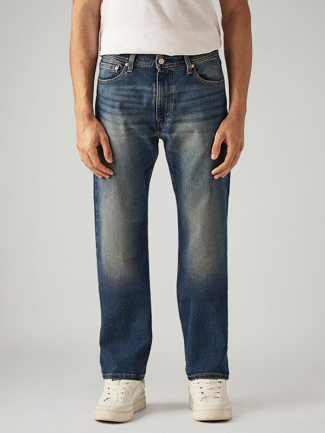 Men's 511 Blue Slim Fit Mid Rise Jeans - Front View