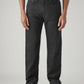 Men's 555 Black Relaxed Straight Fit Mid Rise Jeans - Front View