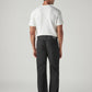 Men's 555 Black Relaxed Straight Fit Mid Rise Jeans - Back View