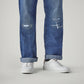 Men's 555 Blue Relaxed Straight Fit Mid Rise Selvedge Jeans - 20 View