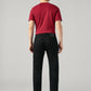 Men's 505 Black Straight Fit Mid Rise Jeans - Back View