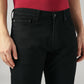 Men's 505 Black Straight Fit Mid Rise Jeans - 20 View