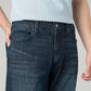 Men's 505 Blue Straight Fit Mid Rise Tinted Jeans - Detail View