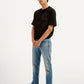 Men's 511 Blue Slim Fit Mid Rise Jeans - Side View