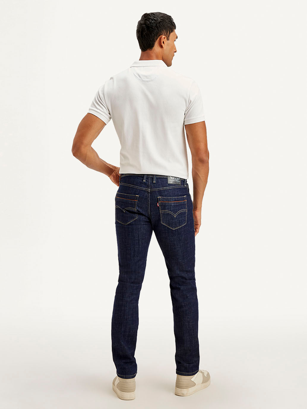 Men's 511 Indigo Slim Fit Mid Rise Jeans - Back View