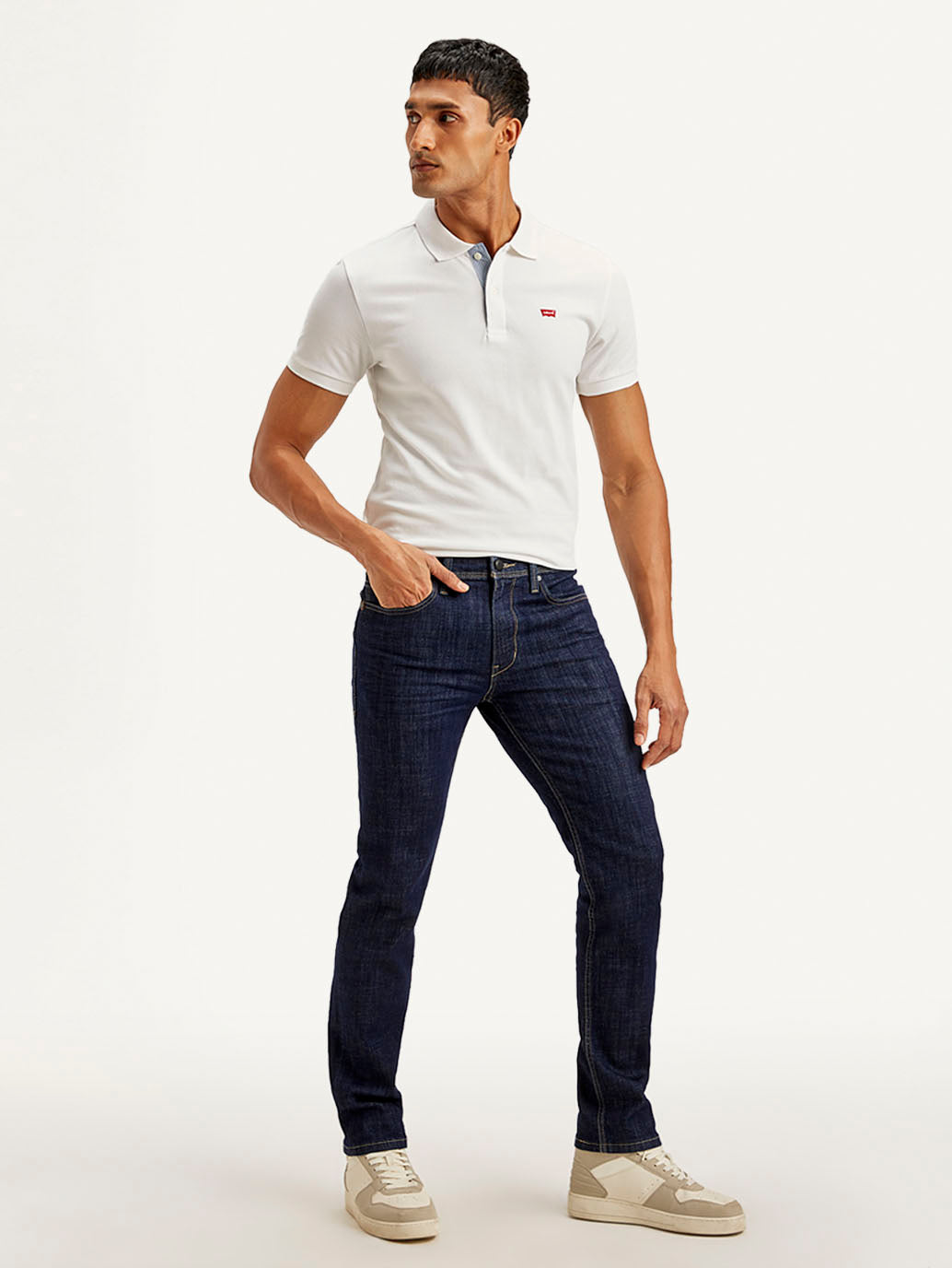 Men's 511 Indigo Slim Fit Mid Rise Jeans - Side View