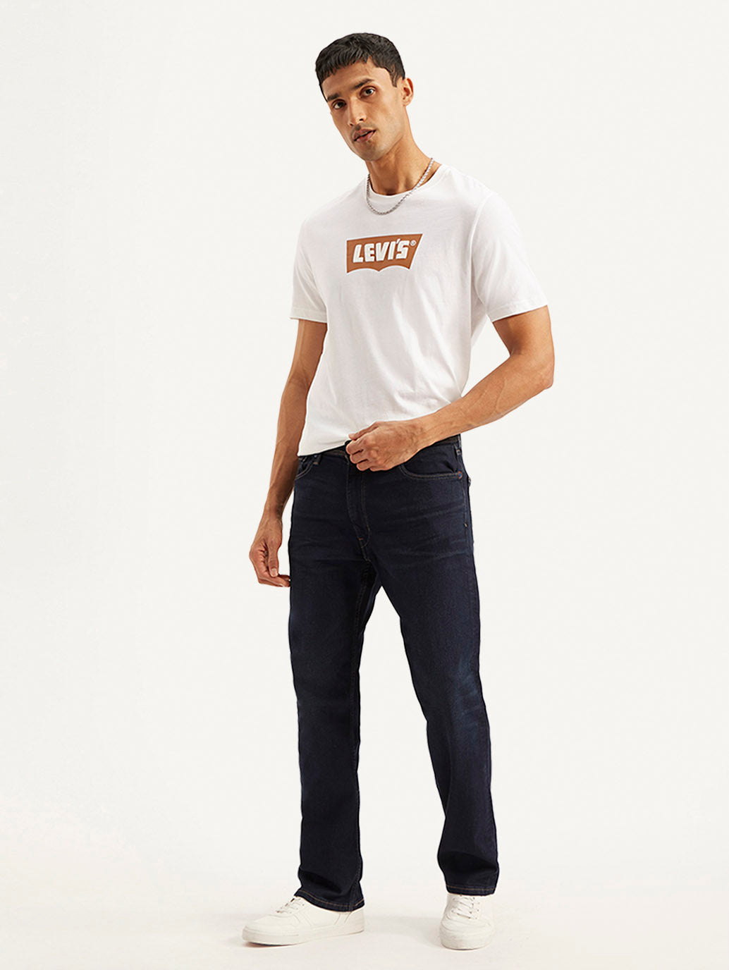 Men's 555 Navy Blue Relaxed Straight Mid Rise Utility  Jeans - 71481dca-52e2-48b1-b88d-ea00552200a9 View