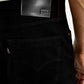 Men's Redloop 511 Black Slim Fit Mid Rise Jeans - Detail View