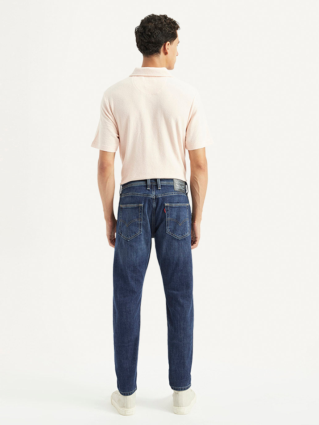 Men's 512 Dark Blue Slim Tapered Fit Mid Rise Jeans - 52e5fc74-a316-41b8-bba5-d1e5b4280b2c View