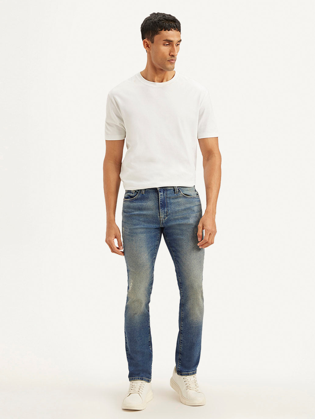 Men's 511 Blue Slim Fit Mid Rise Jeans - 83ea5c52-27da-48f1-998b-b6c81d2615d9 View