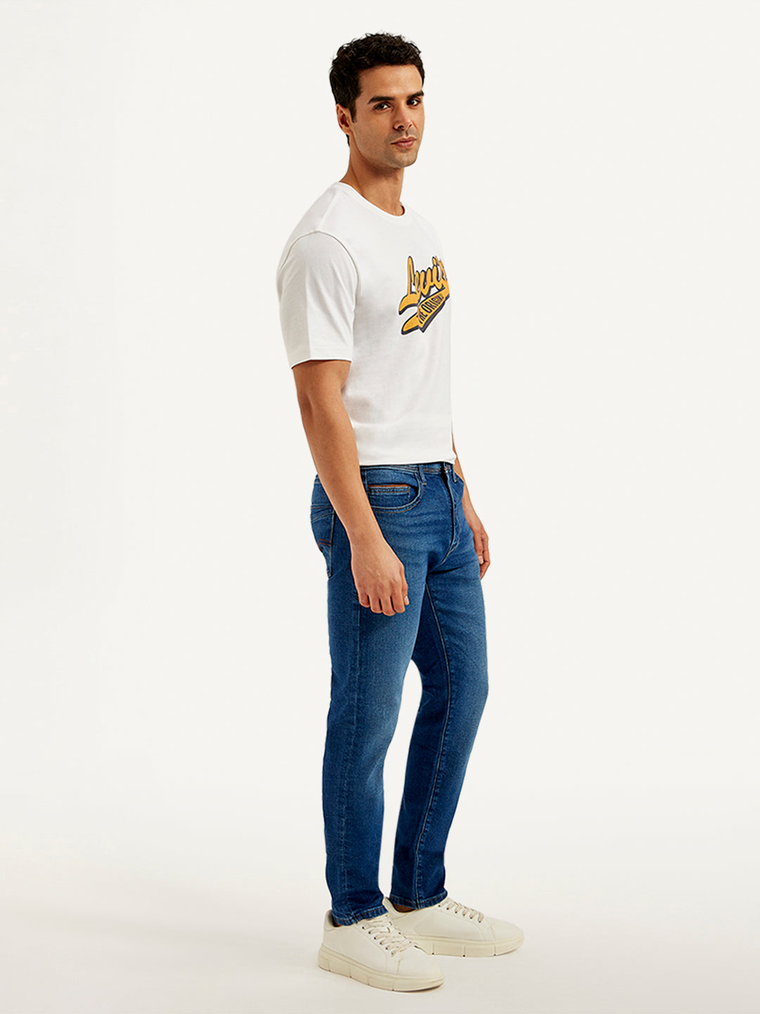 Men's 512 Blue Slim Tapered Fit Mid Rise Jeans - 20 View