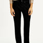 Men's Redloop 541 Black Athletic Tapered Fit Mid Rise Jeans - Front View