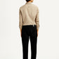 Men's Redloop 541 Black Athletic Tapered Fit Mid Rise Jeans - Back View