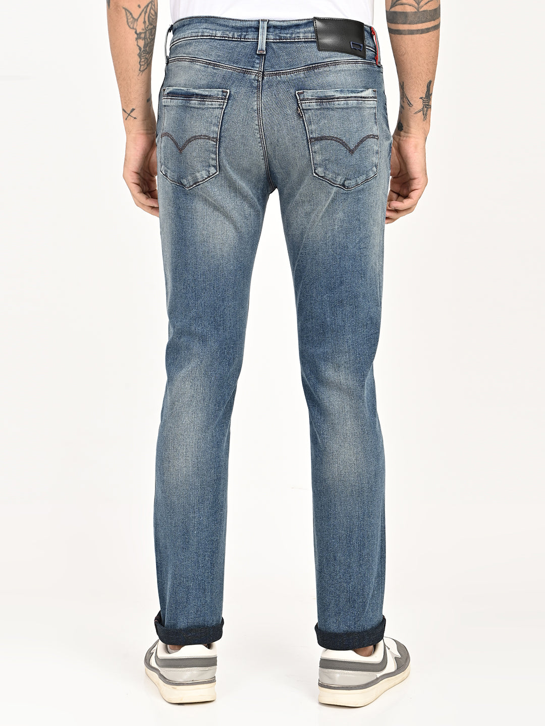 Men's Redloop 511 Blue Slim Fit Mid Rise Jeans - 20 View