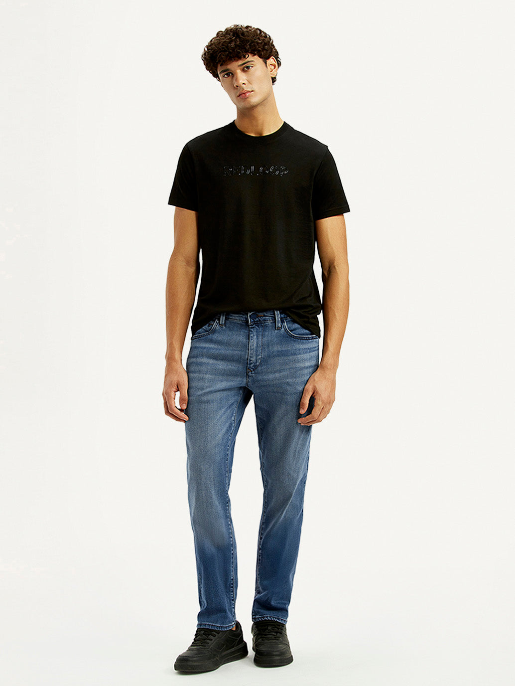 Men's Redloop 511 Blue Slim Fit Mid Rise Jeans - Styleshot View