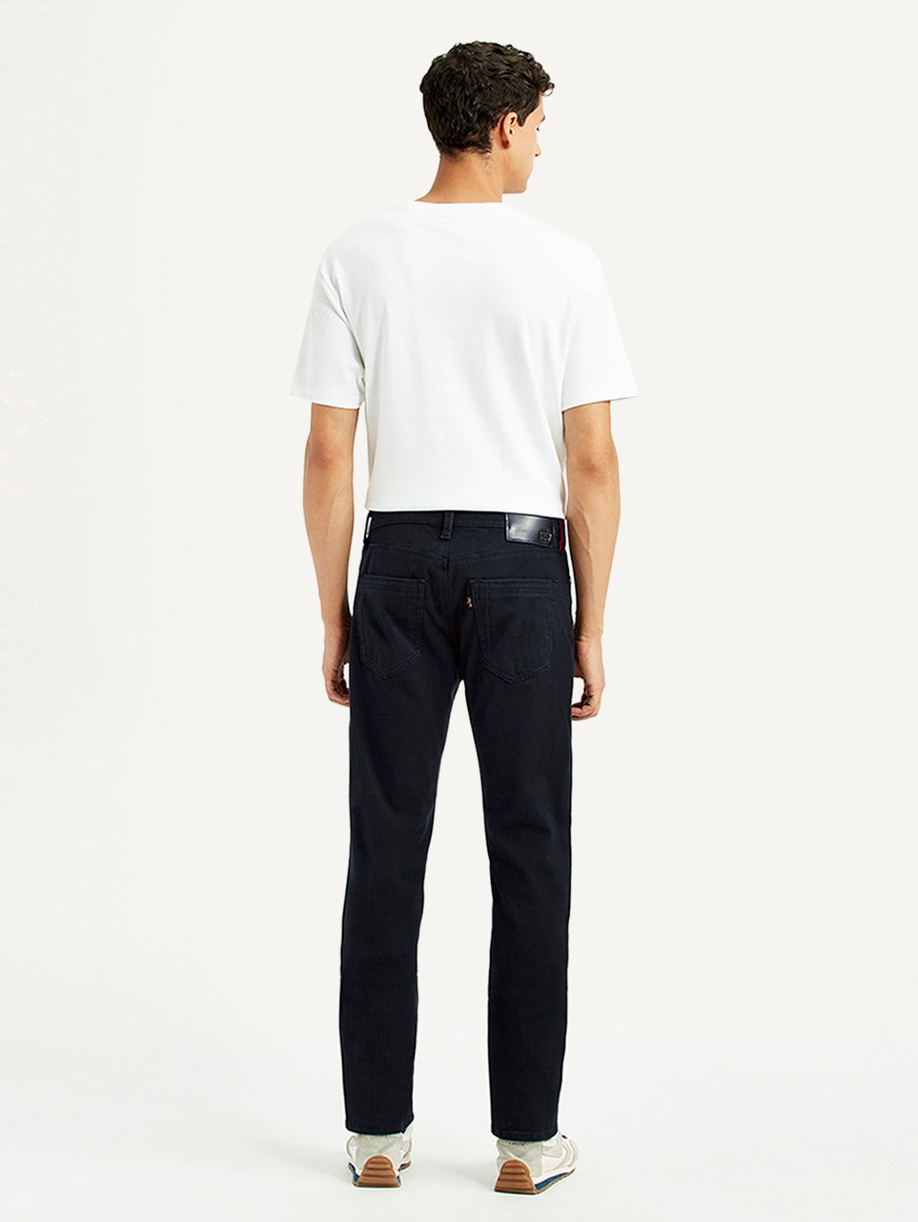 Men's Redloop 511 Black Slim Fit Mid Rise Jeans - Back View