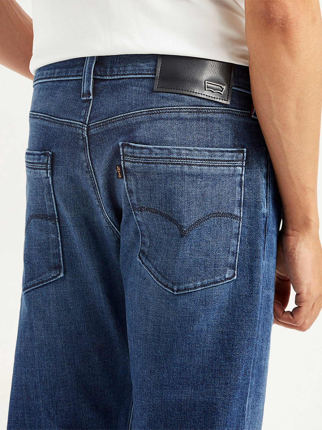 Men's Redloop 513 Slim Straight Fit Mid Rise Jeans - Detail View