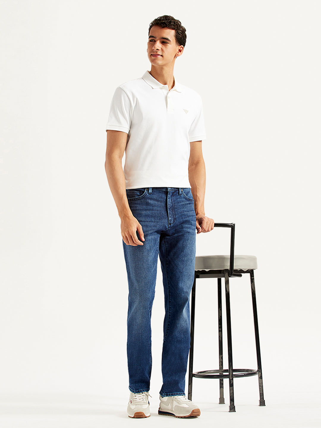 Men's Redloop 513 Slim Straight Fit Mid Rise Jeans
