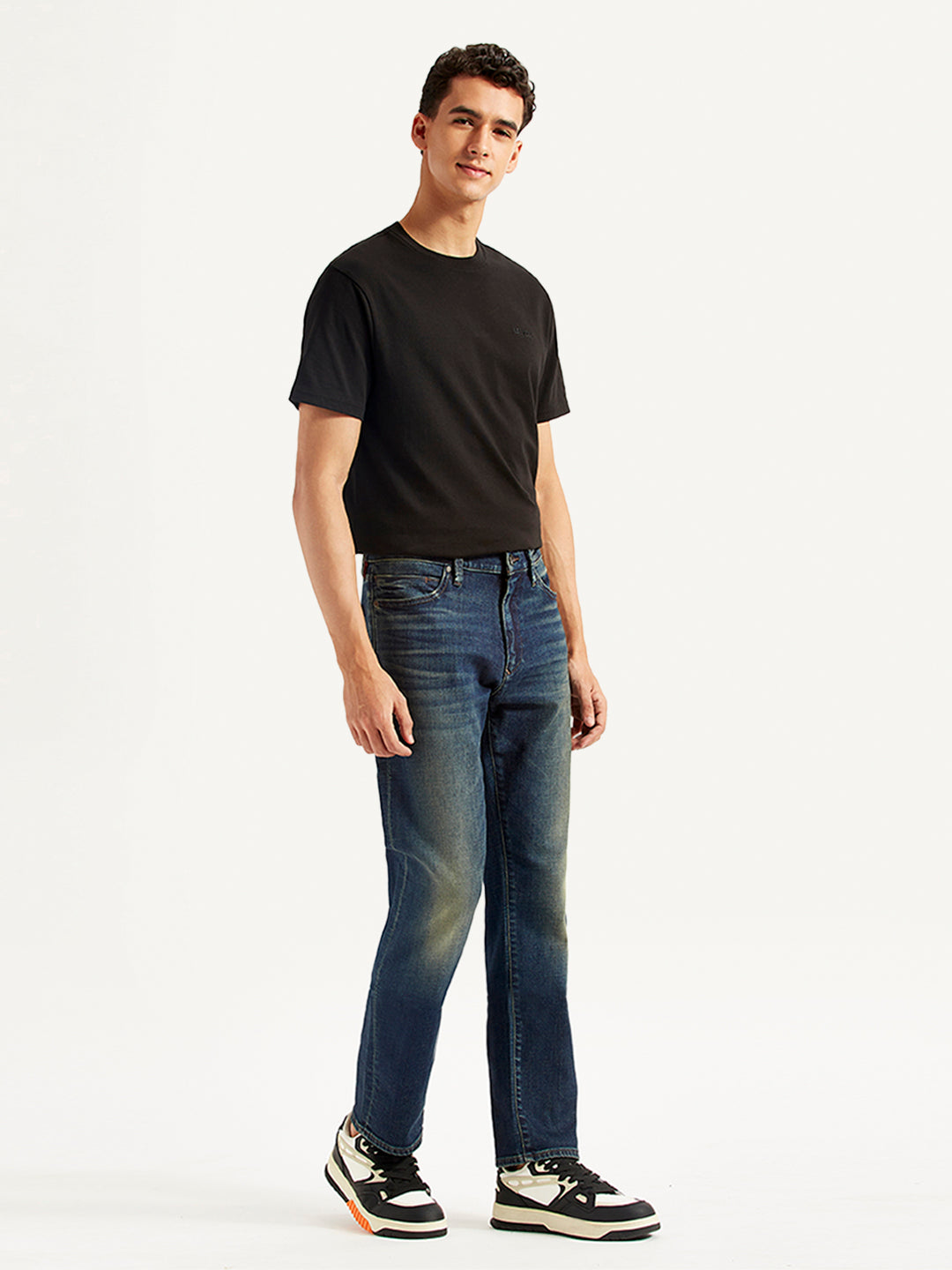 Men's Redloop 513 Slim Straight Fit Mid Rise Jeans - Side View