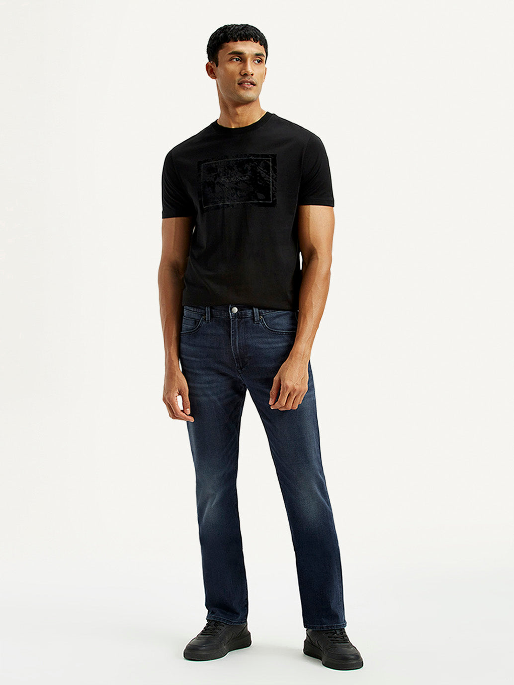 Men's Redloop 513 Dark Indigo Slim Straight Fit Mid Rise Jeans