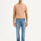 Men's Redloop 513 Light Blue Slim Straight Fit Mid Rise Jeans - Front View