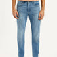 Men's Redloop 513 Light Blue Slim Straight Fit Mid Rise Jeans - Front View