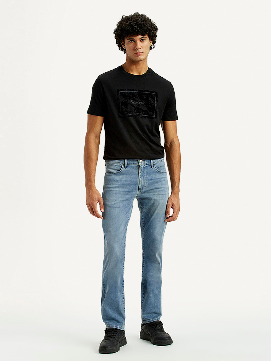 Men's Redloop 511 Dark Indigo Slim Fit Mid Rise Jeans - Front View