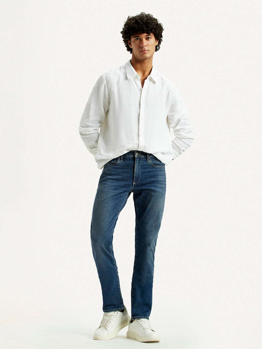 Men's Redloop 511 Dark Indigo Slim Fit Mid Rise Jeans