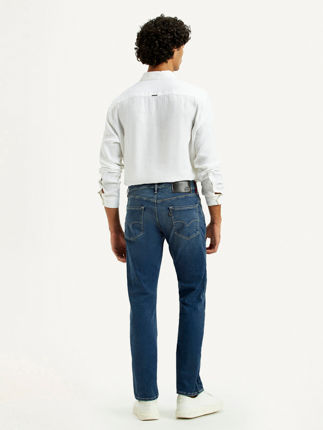 Men's Redloop 511 Dark Indigo Slim Fit Mid Rise Jeans - Back View
