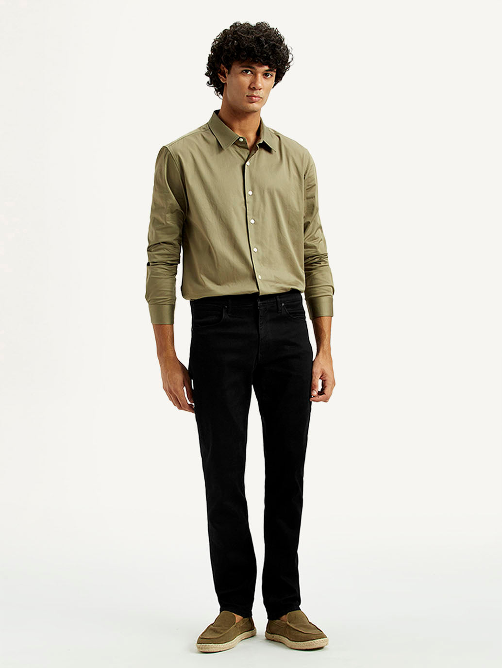 Men's Redloop 511 Dark Indigo Slim Fit Mid Rise Jeans - Front View
