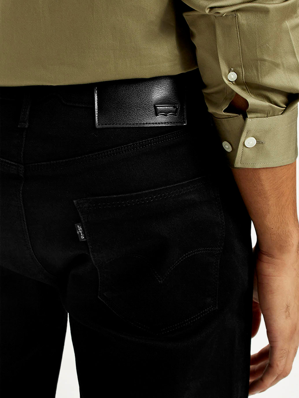 Men's Redloop 511 Dark Indigo Slim Fit Mid Rise Jeans - Detail View