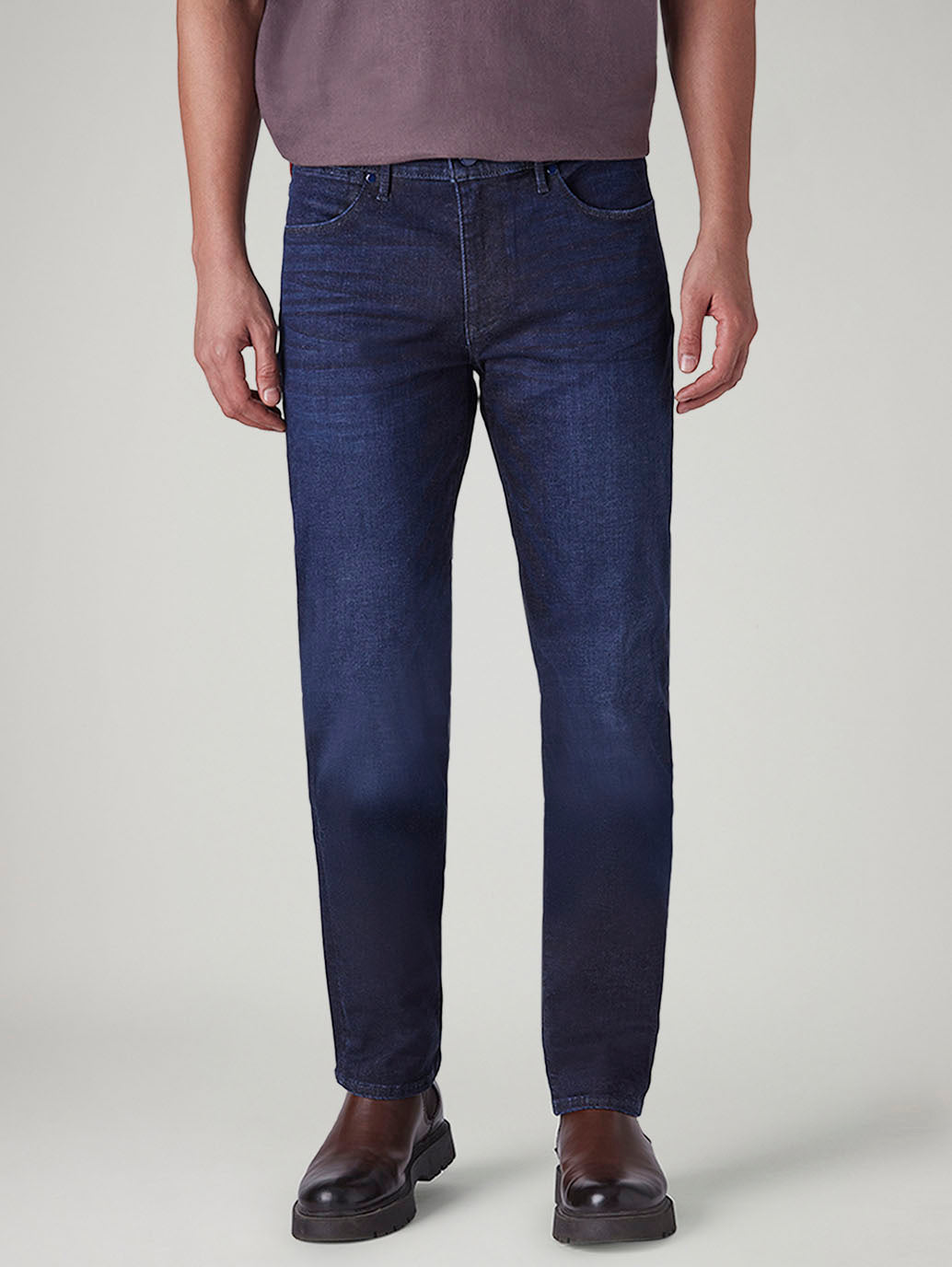 Men's 511 Indigo Slim Fit Mid Rise Redloop Jeans - Front View