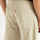 Men's 555'96 Beige Relaxed Straight Fit Tech Pants - Detail View